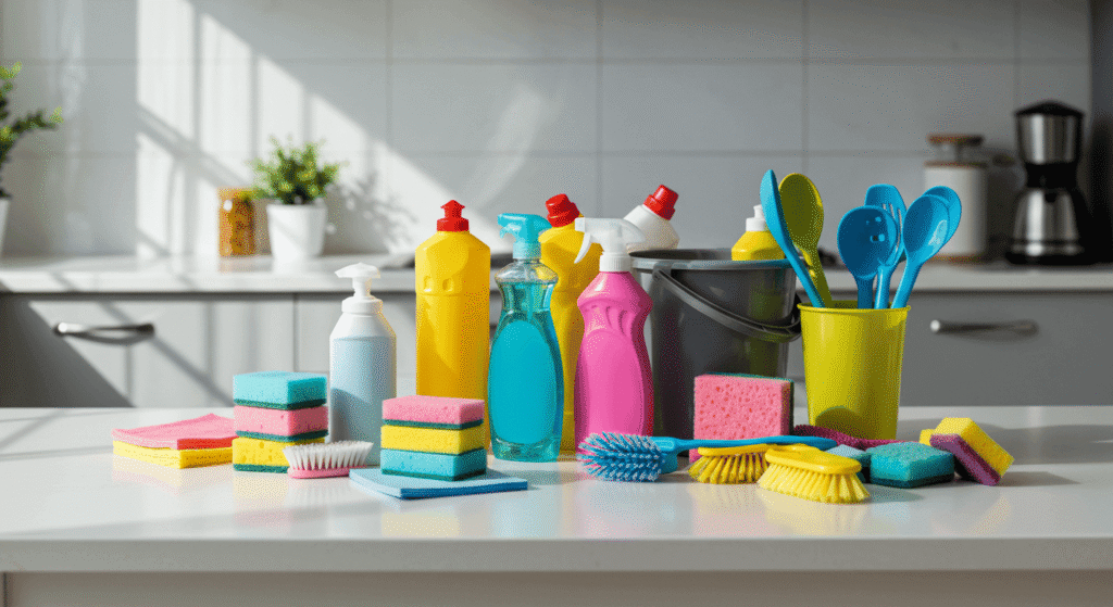 Household product testing kit containing samples for review and feedback