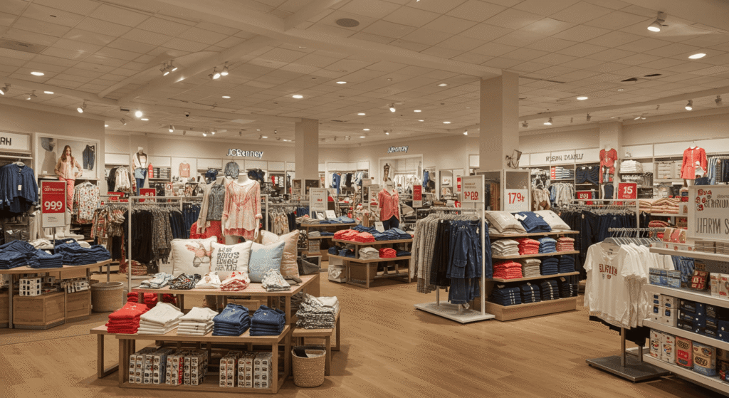 JCPenney app displaying available coupons