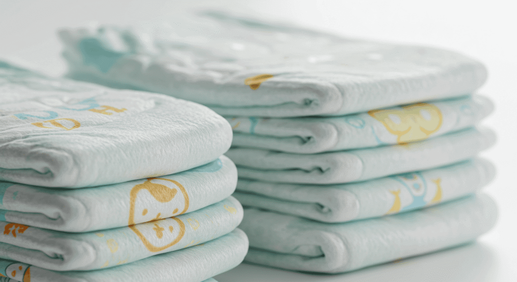 Assorted free diaper samples delivered by mail